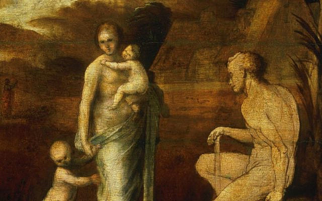 From 'Adam and Eve with Cain and Abel,' by Fra Bartolomeo (Bartolomeo di Paolo), also called Baccio della Porta, Italian, by 1512. (John G. Johnson Collection, 1917, Philadelphia Museum of Art)