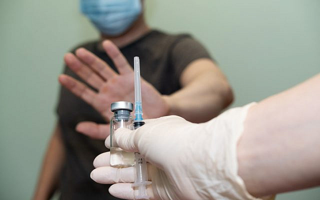 the patient does not agree to put the vaccine, vaccination. anti-vaccination