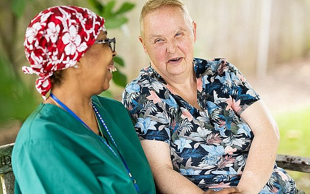 Norwood carer and service user. (C) Blake Ezra Photography Ltd. 2021