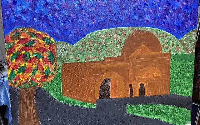 My painting of Kever Rachel