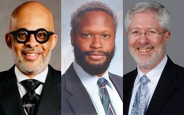 For both groups, the Bible is our Romeo and Juliet. (Bishop Garry Tyson (l), Dr. Mark Jones (ctr) and Rabbi Jay Rosenbaum)