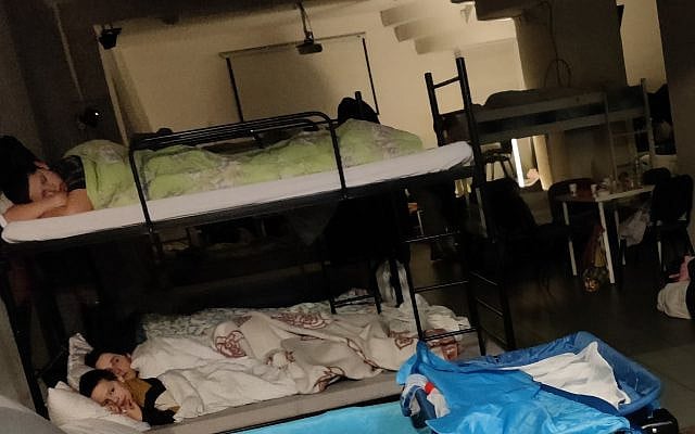 Ukrainian refugee children at a shelter in Krakow, Poland, February 26, 2022. (photo credit - author)