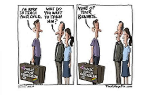 Cartoon by Pat Cross from The College Fix 2-18-2022