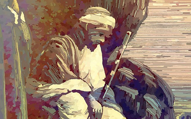 Ibn Gabirol,  modified and colorized image from the public domain book Picturesque Palestine, published 1884, owned by the author.