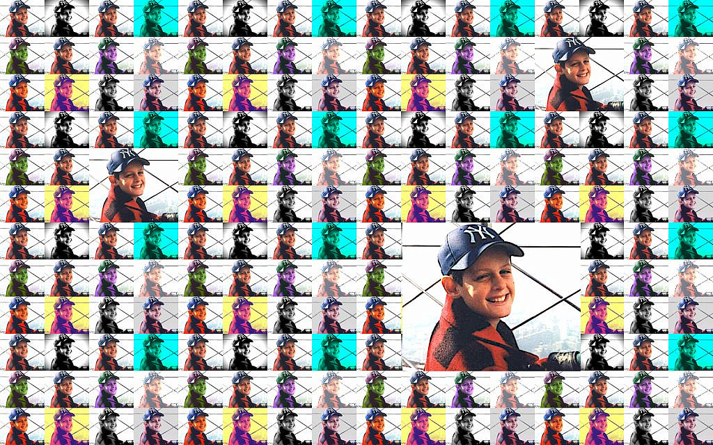 Koby Mandell (photo by Nancy Lederman, montage by The Times of Israel)