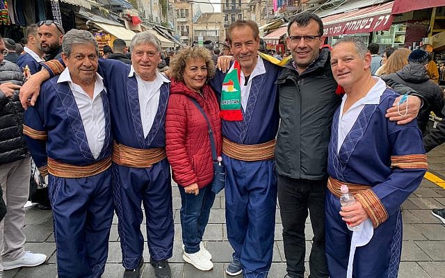 The author took this image during a performance of the Kurdish dance group of Gonenim at Mahane Yehuda