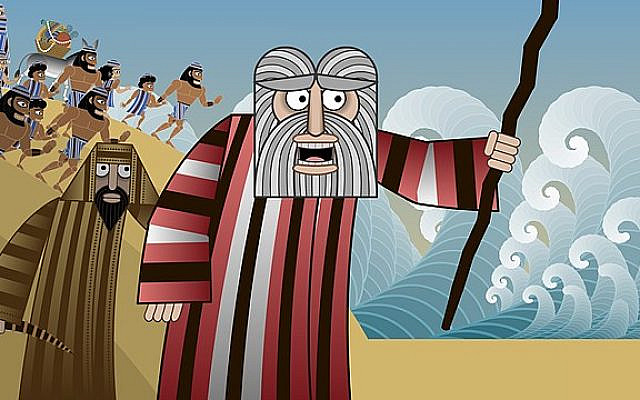 Moses and Aaron at the Sea of Reeds, Wiki commons