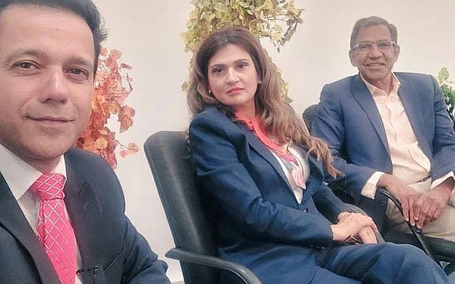 From Left: Ahmed Quraishi, Aneela Ali and Sami Khan. Photo: Twitter _AhmedQuraishi