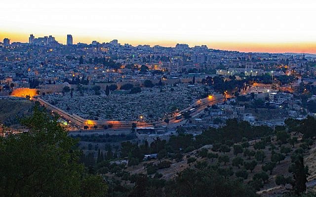 Jerusalem at sunset. Photo by Carrie Hart