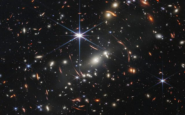 One of the first images from the James Webb Space Telescope: SMACS 0723, released on July 12, 2022. (NASA, ESA, CSA, and STScI)