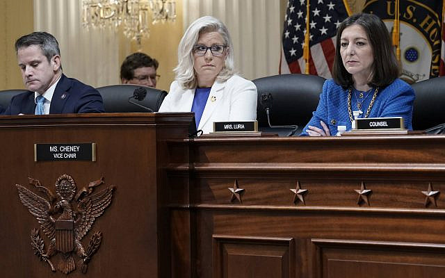 Rep. Elaine Luria at the January 6th hearings.  Photo courtesy of Hadassah.