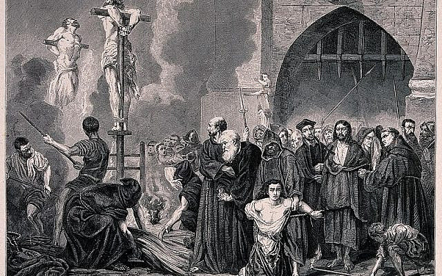 An Auto-Da-Fé of the Spanish Inquisition by Tony Robert-Fleury. 1800-1899. via Wikipedia.