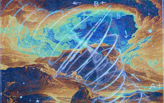 A world of Strange Attractors, superimposed images colorized and modified by the author, obtained from Wikimedia Commons-- Whirlpool by Russell, New Conception of the Universe, and Macbeth MET-dp860038, in the public domain. A world of Strange Attractors, superimposed images colorized and modified by the author, obtained from Wikimedia Commons-- Whirlpool by Russell, New Conception of the Universe, and Macbeth MET-dp860038, in the public domain.