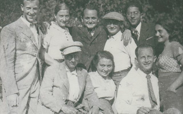 My mother is second from left, standing above my father, posing in the Polish countryside with friends and relatives, circa 1930s. My mother is second from left, standing above my father, posing in the Polish countryside with friends and relatives, circa 1930s.