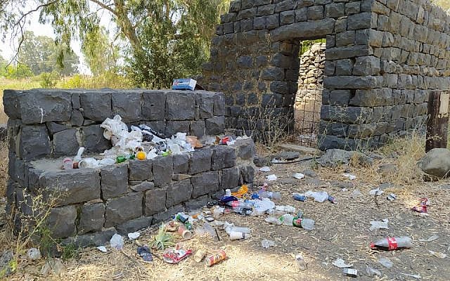 The unsightly and unwelcome addition to the Israeli countryside.