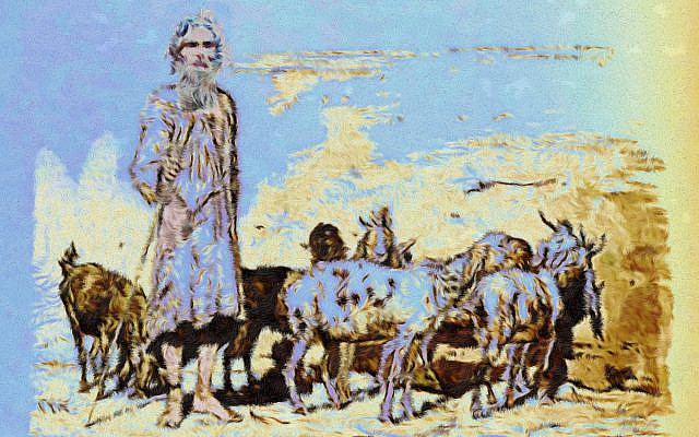 Goatherd; image colorized and modified by the author, from the public domain book Picturesque Egypt, published 1878, owned by the author. Goatherd; image colorized and modified by the author, from the public domain book Picturesque Egypt, published 1878, owned by the author.