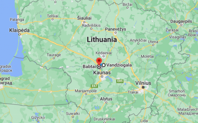 Vandžiogala-to-Babtai-Google-Maps