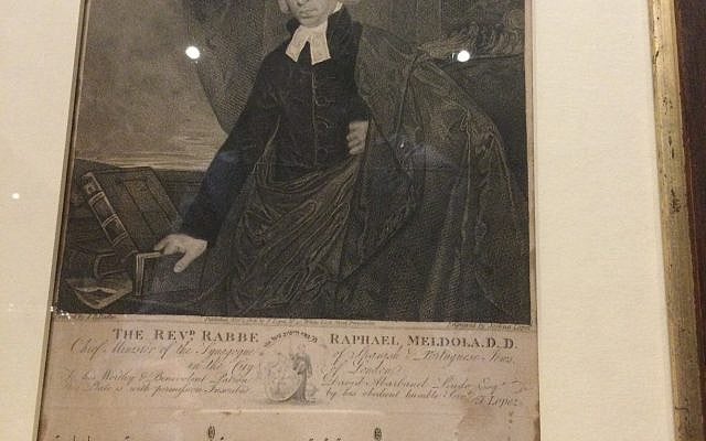A portrait of Rabbi Raphael Meldola. (All images, courtesy of the author)
