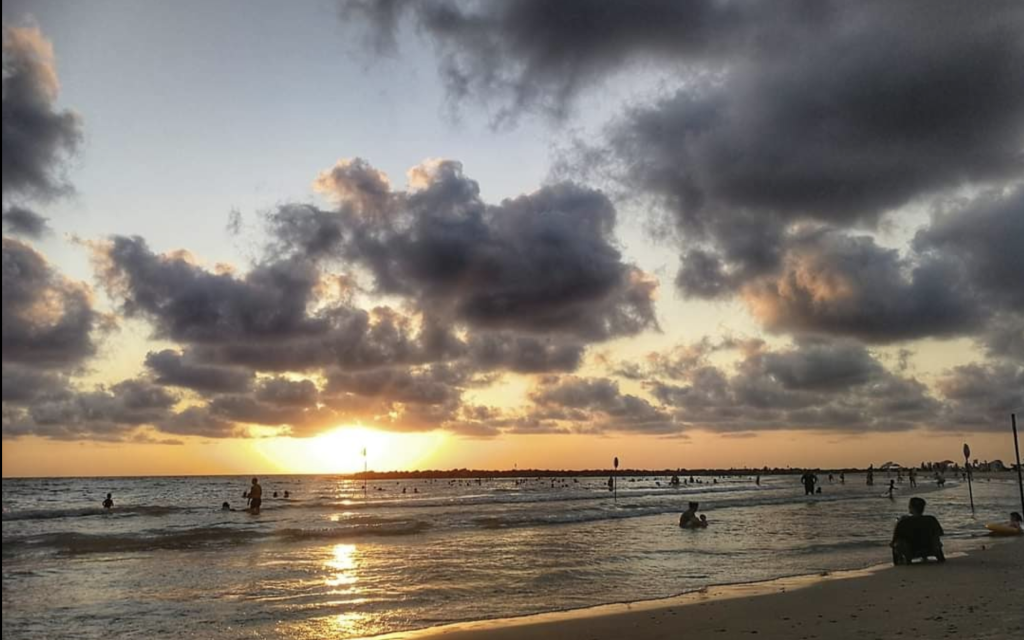 Netanya beach. (Talya A. Woolf)