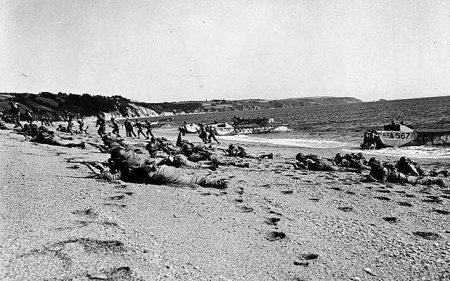American troops landing on Slapton Sands in England during rehearsals for the invasion of Normandy. (Public Domain/ Wikimedia Commons) American troops landing on Slapton Sands in England during rehearsals for the invasion of Normandy. (Public Domain/ Wikimedia Commons)