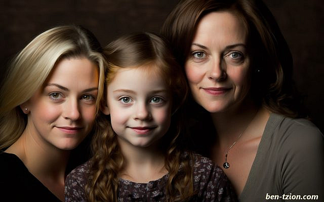 Daughter, Sister, Mother (AI-generated image by author)