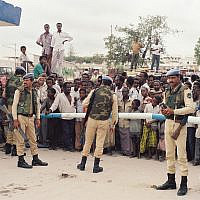 Pakistani UN troops at the airport gate
Mogadishu December 1992
Photo Credit: Hanani Rapoport