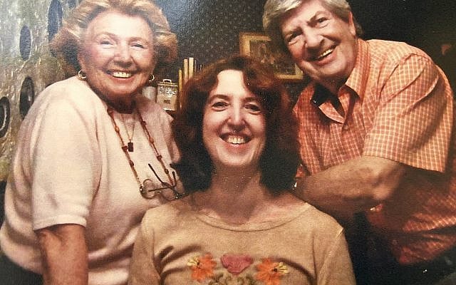 The author with her Aunt Essie and Uncle Jeff. Photo courtesy of the author.