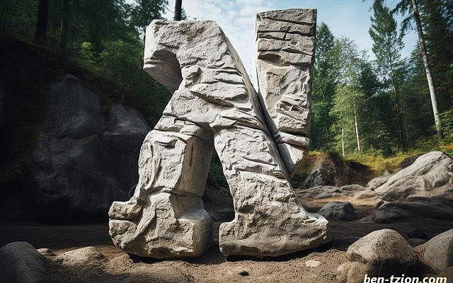 Stone Aleph (AI-generated image by author)
