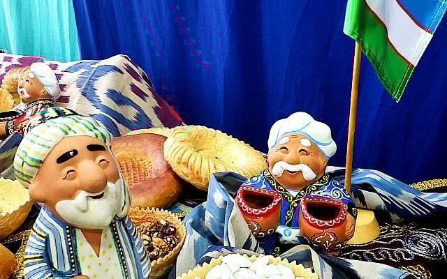 A culinary display at the Tribute to Uzbekistan evening at the Museum of Islamic Art