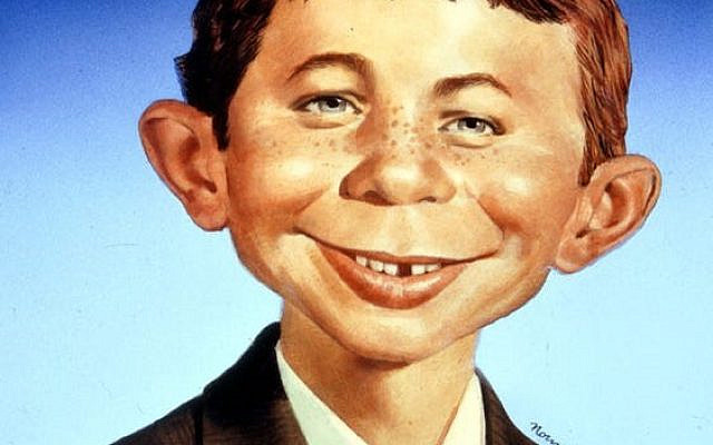 Alfred E. Neuman is the symbol of MAD magazine
Source: https://www.vcstar.com/picture-gallery/news/local/2019/07/12/images-mad-magazine/1710750001/ Alfred E. Neuman is the symbol of MAD magazine
Source: https://www.vcstar.com/picture-gallery/news/local/2019/07/12/images-mad-magazine/1710750001/