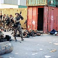At the Mogadishu port December 1992 Photo Credit: Hanani Rapoport