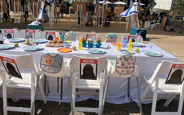 I took the photo of the highchairs at the end of the kidnapped table