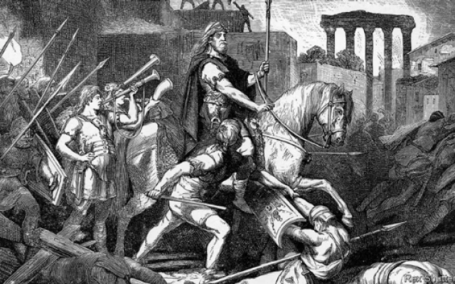 Barbarians at the Gates.
(Alaric the Goth)