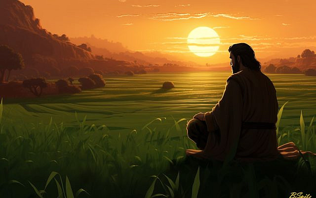 Isaac Praying (AI image by author)