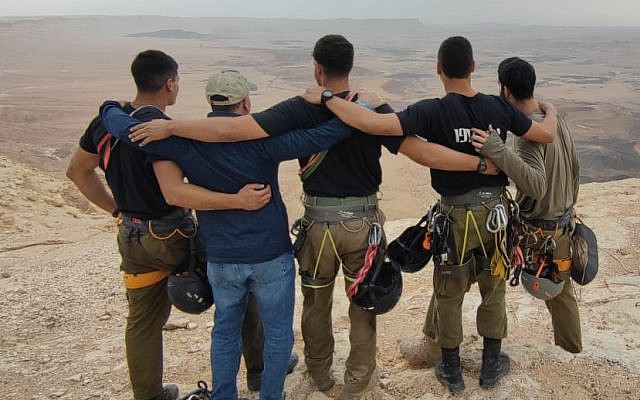 Supporting the Yahalom unit at Mitzpe Ramon