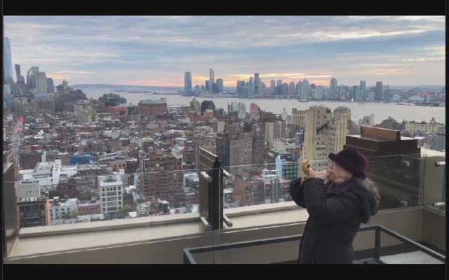 The author blows a shofar on a rooftop. Photo used with permission. The author blows a shofar on a rooftop. Photo used with permission.