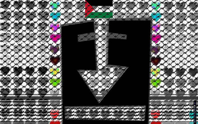 'Free Gay-za' Luca M Damiani - Kiss and Arrow 2024 - www.lucadamiani-art.com