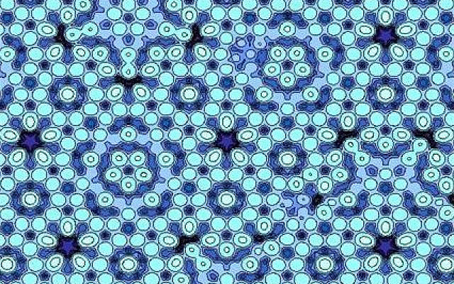 Model of quasicrystals, discovered by Nobel prize winner Dan Shechtman of the Technion