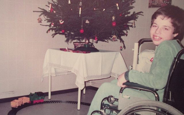 This is a photo that shows my brother  Jens in a hospital in Ludwigsburg over Christmas, when he had to be hospitalized for a Status Epilepticus. My brother Jens died in February 2003 of the consequences of his medical treatment of epilepsy. The years of medication, and his condition - the inability of the epilepsy experts who treated him to find a treatment to stop the seizures had taken a toll on his body.   When one considers the unsettling fact that some of these Nazi doctors were still alive and underwent court trials without facing punishment, publicly referring to children like him as "Vollidioten," it deeply weighs on my heart.  What a great injustice!