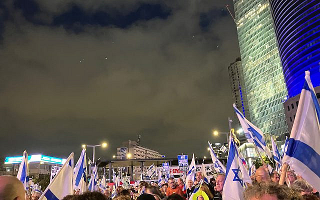 My photo of the demonstration in Kaplan on April 13th, 2024