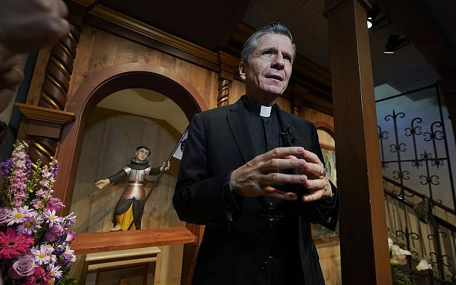 Archbishop Gustavo Garcia-Siller, San Antonio, Texas, May 4, 2021 (AP Photo/Eric Gay)