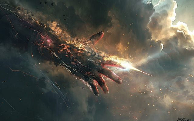 "Hand of God" (AI image by author)