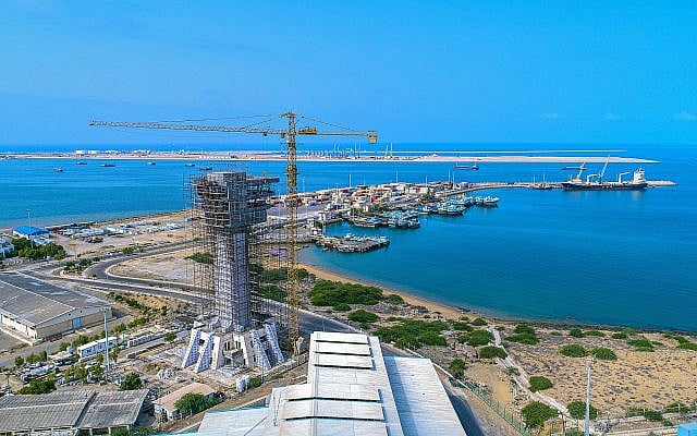 Chabahar Port (creative commons) Source: https://en.wikipedia.org/wiki/Chabahar_Port#/media/File:%D9%85%D8%AD%D9%88%D8%B7%D9%87_%D8%B4%D9%87%DB%8C%D8%AF%DA%A9%D9%84%D8%A7%D9%86%D8%AA%D8%B1%DB%8C.jpg