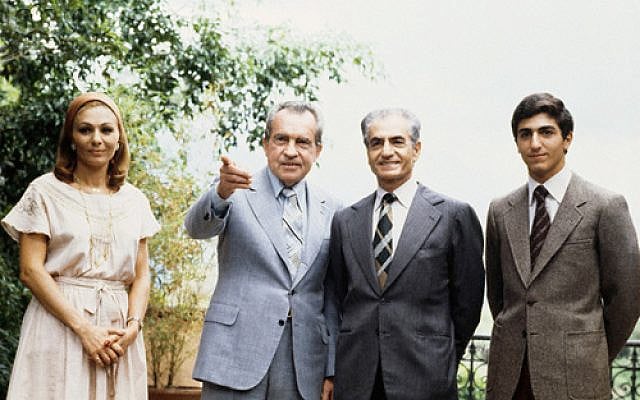 President Richard Nixon and The late King of Iran, Mohammad Reza Shah Pahlavi  & His Imperial Highness Reza Pahlavi/ picture of The Richard Nixon Foundation - Free for all platforms