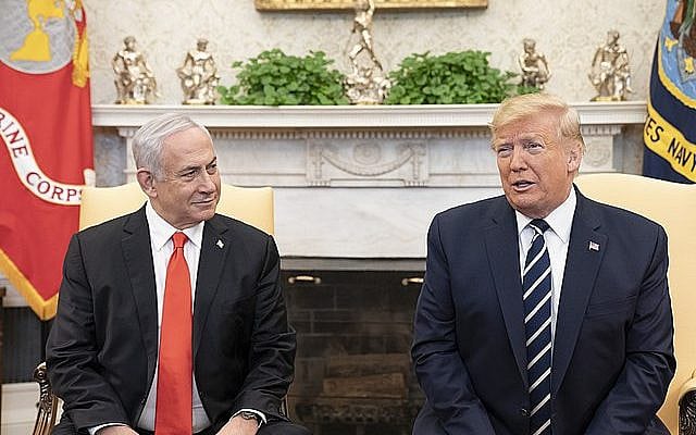 President Trump meets with Israeli PM Benjamin Netanyahu at the White House, courtesy of Wikipedia commons