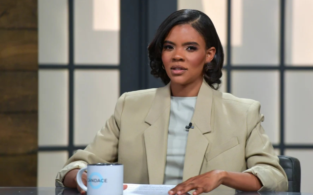 Candace Owens hosting her previous show in 2022 (Jason Davis / Getty)