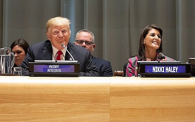 President Donald J. Trump participates in the Global Call to Action on the World Drug Problem Monday, Sept. 24, 2018, at the United Nations Headquarters in New York City. (Official White House Photo by Shealah Craighead) PUBLIC DOMAIN President Donald J. Trump participates in the Global Call to Action on the World Drug Problem Monday, Sept. 24, 2018, at the United Nations Headquarters in New York City. (Official White House Photo by Shealah Craighead) PUBLIC DOMAIN