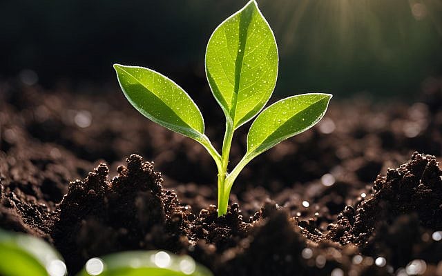 Seedling growing (courtesy)