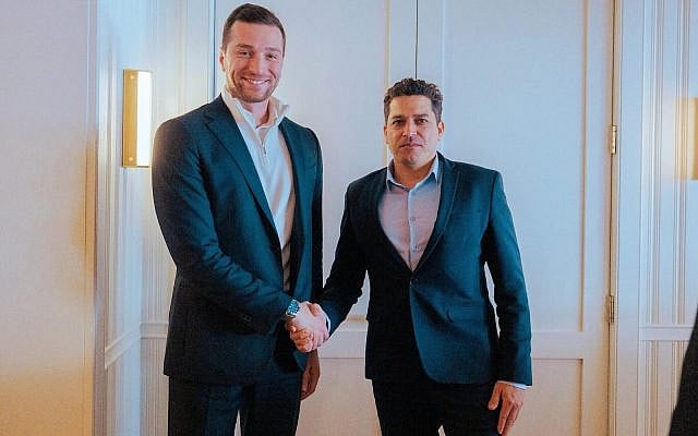 French National Rally leader Jordan Bardella (L) meets Diaspora Minister Amichai Chikli in Washington on February 21, 2025 (Bardella/X) French National Rally leader Jordan Bardella (L) meets Diaspora Minister Amichai Chikli in Washington on February 21, 2025 (Bardella/X)