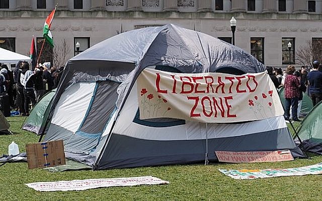 Public Domain. Source: https://commons.wikimedia.org/wiki/File:%22Liberated_Zone,%22_Columbia_University,_April_17.jpg